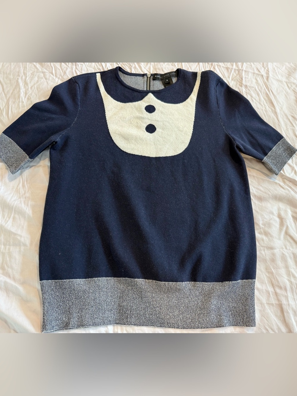 Marc by Marc Jacobs Navy Bow Sweater Size Small